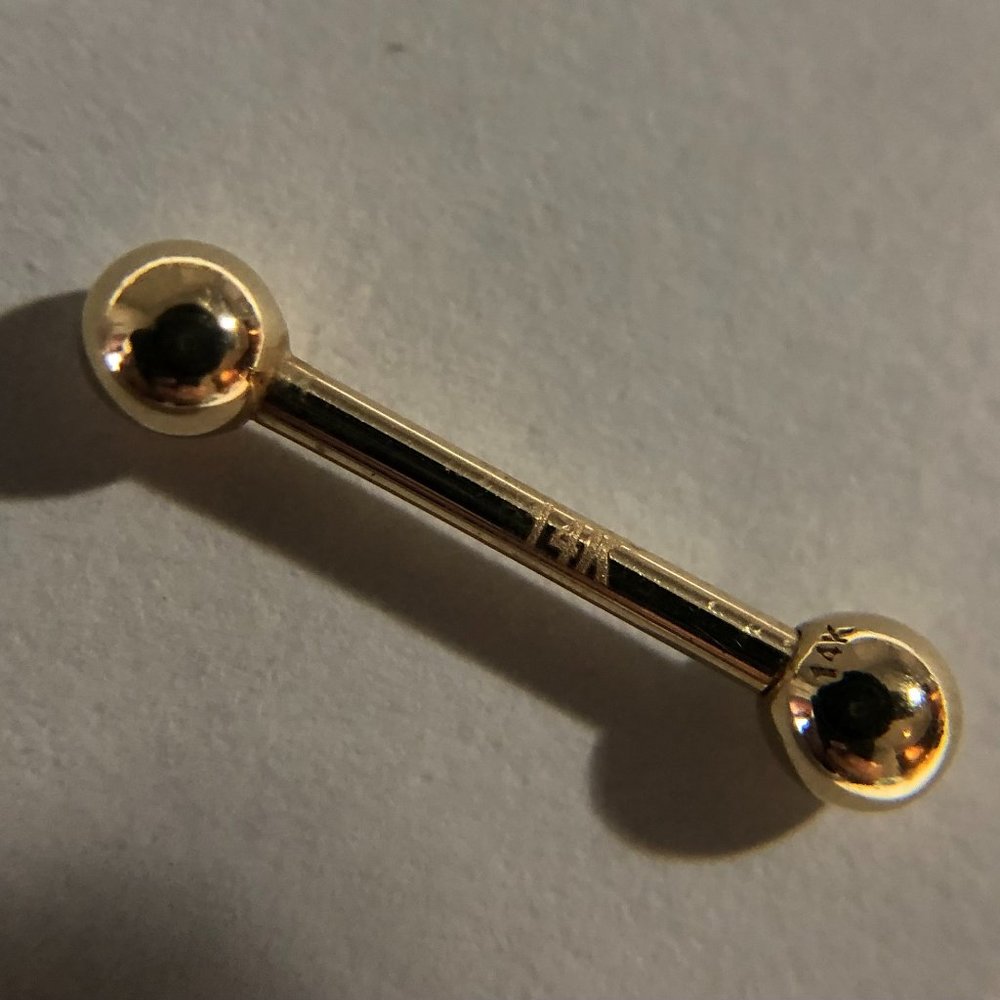 Solid Gold Barbell